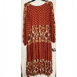 Easel mixed print dress